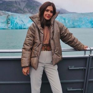 Nanushka Vegan Leather Hide Coat